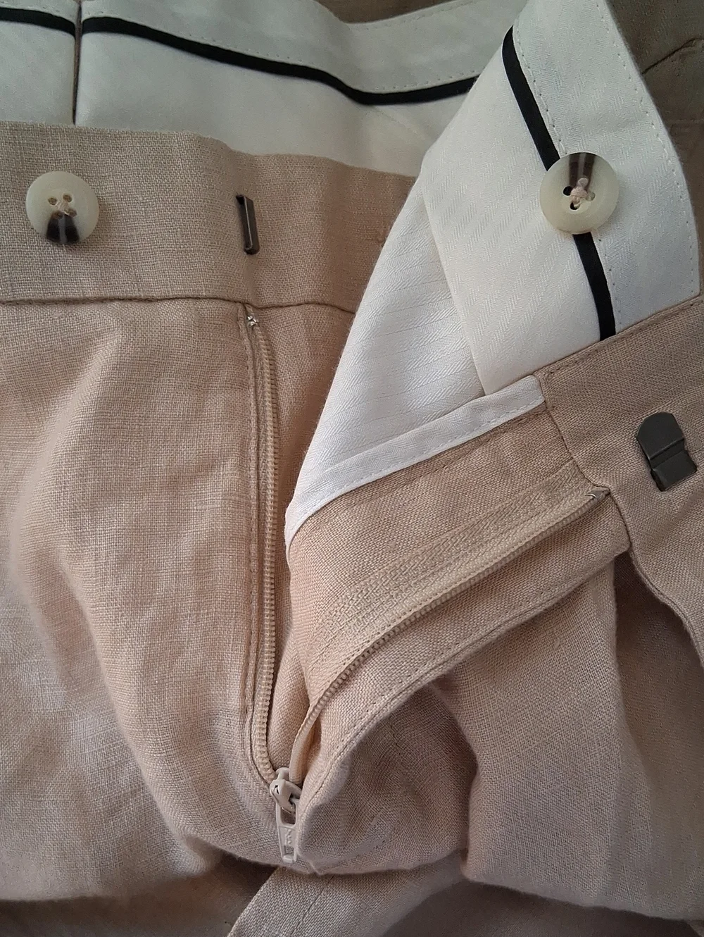 Quince 100% European Linen Dress Pants Drifwood 32×32